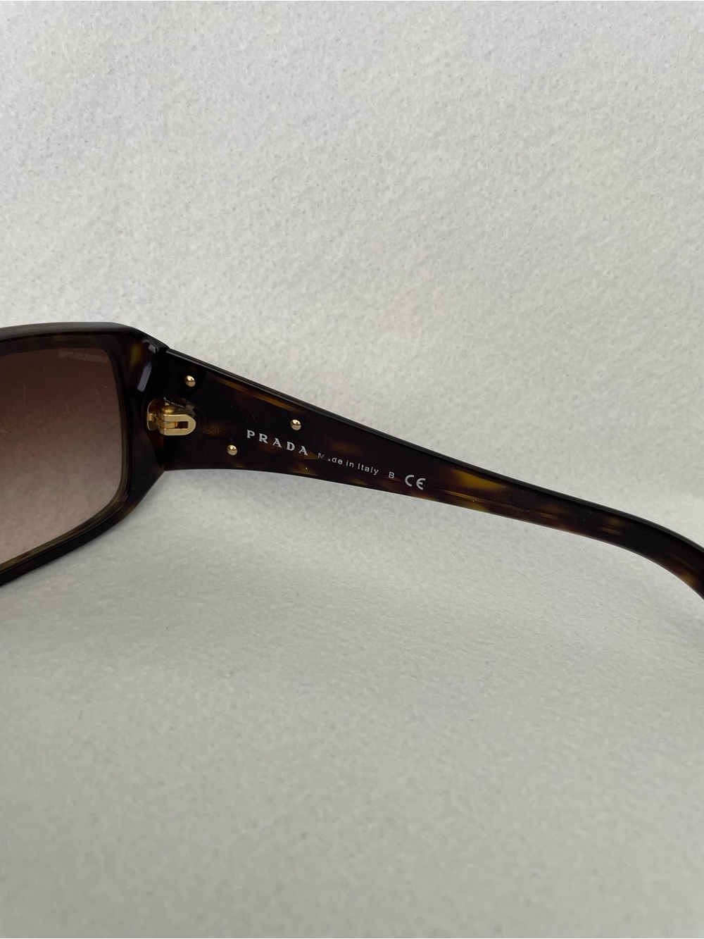 Prada Brown Tortoise Shell Logo Oversized Sunglasses - Picture 7 of 14